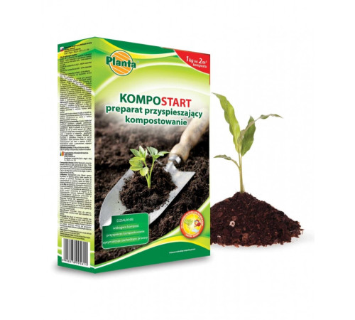 Біопрепарат Kompostart (Компостарт) для компостування ТМ Planta Польща 1кг