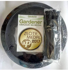 Бордюр GARDENER чорний 4см х 10м + 20 кілочків