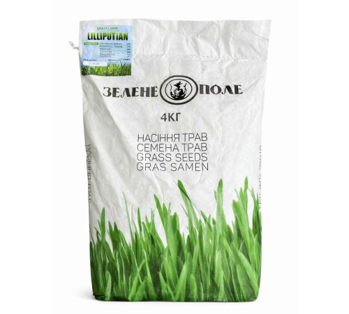 Газонна трава Ліліпут 4кг ТМ Green Field RasenSamen