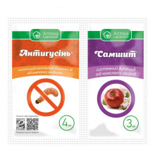 ТМ Укравіт Інсектицид Антигусінь к. с. 4мл + Самшит к. с. 3мл/60шт