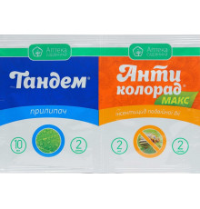 ТМ Укравіт Інсектицид Антиколорад Макс 2мл + Прилипач Тандем 10мл /25шт (Жук)
