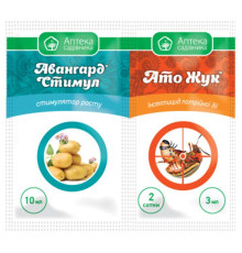 ТМ Укравіт Інсектицид АТО Жук 3мл+Авангард Стимул 10мл /25шт