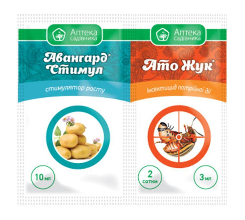 ТМ Укравіт Інсектицид АТО Жук 3мл+Авангард Стимул 10мл /25шт