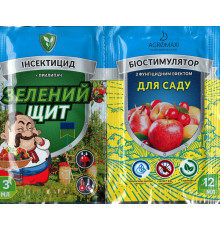 Інсектофунгіцид Зелений щит "САД" 12мл+3мл /50шт