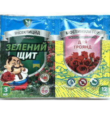 Інсектофунгіцид Зелений щит "Для роз" 10г+3мл /50шт