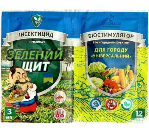 Інсектофунгіцид Зелений щит "Місто-Універсал" 12мл+3мл/50шт