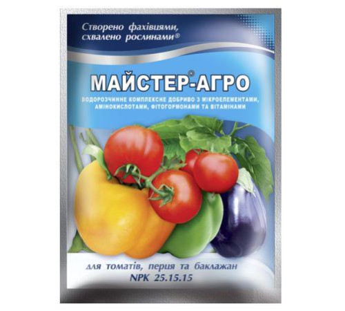 Добриво Майстер-Агро для томатів, перцю та баклажанів 100г