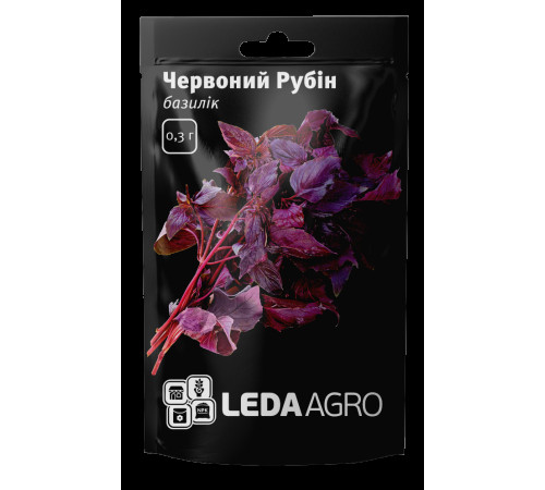 ТМ LEDAAGRO Базилік Червоний Рубін 0,3г