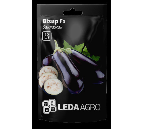 ТМ LEDAAGRO Баклажан Візир F1 10шт