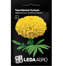 ТМ LEDAAGRO Чорнобривці африканські Купідон лимонно-жовті 5г