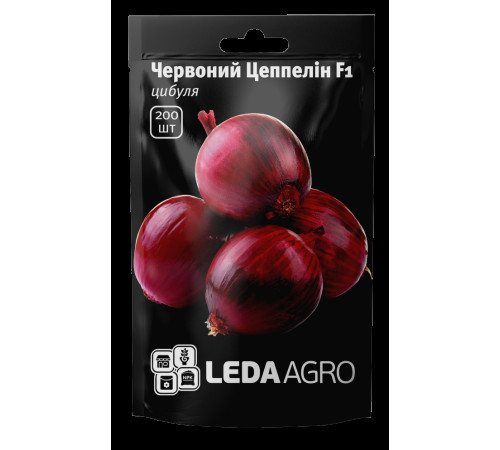 ТМ LEDAAGRO Лук Червоний Цепелін F1 200шт