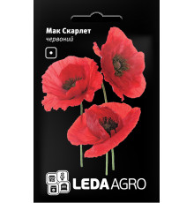 ТМ LEDAAGRO Мак Скарлет червоний 0,2г