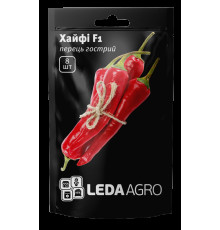 ТМ LEDAAGRO Перець гострий Хайфі F1 8шт