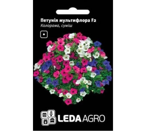ТМ LEDAAGRO Петунія мультифлора Колорама F1 0.05 г