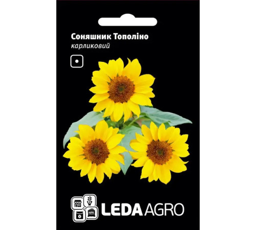 ТМ LEDAAGRO Соняшник махровий Плюшевий ведмедик 1г