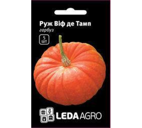 ТМ LEDAAGRO Гарбуз Руж Віф де Тамп 5шт