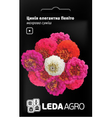 ТМ LEDAAGRO Цинія елегантна Пепіто махрова суміш 0,3 г