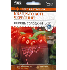 ТМ ВЕЛЕС Перець Квадрато Асті червоний 50шт інкруст.