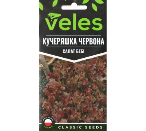 ТМ ВЕЛЕС Салат Кучеряшка червона 1г