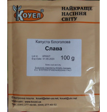 ТМ КОУЕЛ Капуста білокачанна Слава пакет 100г