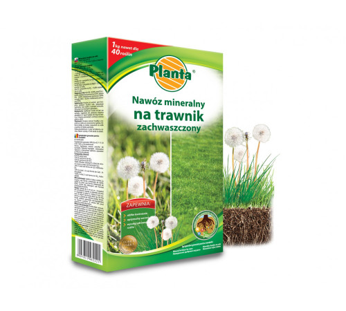 Добриво Planta від бур'янів на газоні у гранулах 1кг