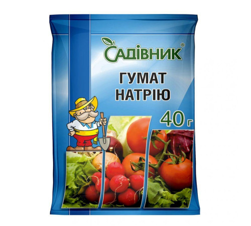 Добриво Садівник Гумат Натрію 40г/50шт