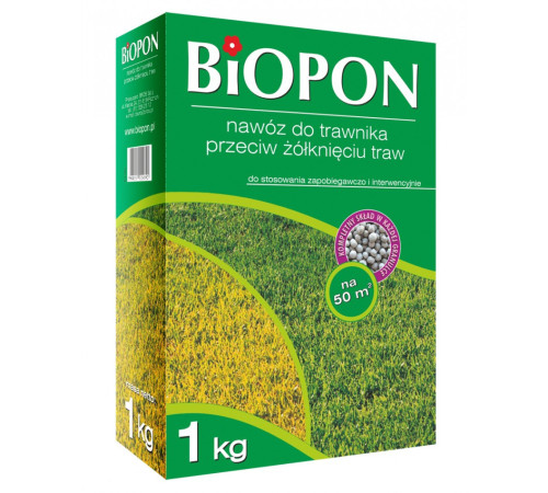 BIOPON Добриво для газонів проти пожовтіння 1кг