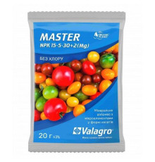 Мінеральне удобрення Майстер плюс NPK 15-5-30 25г Valagro