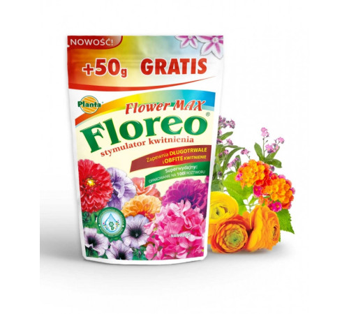 Добриво-стимулятор Цвітіння FLOREO MAX 250г ТМ Planta Польща