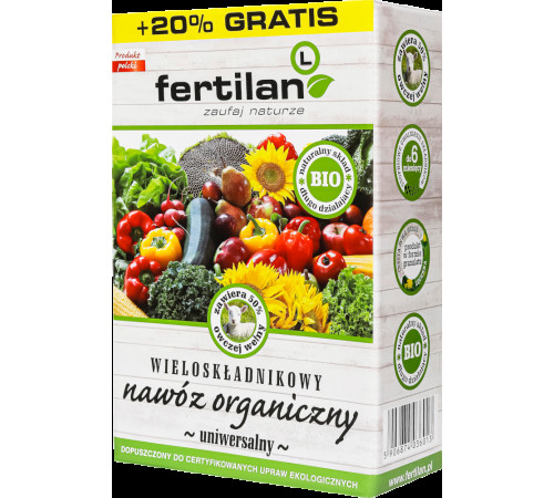 ТМ FERTILAN Органічне удобрення Універсальне 1кг Польща