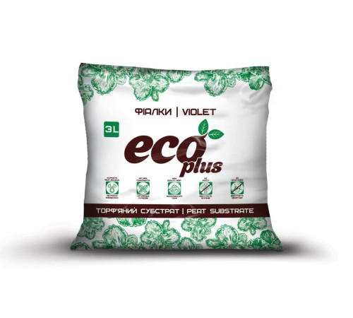 Торф'яний субстрат Eco Plus Фіалка 3л