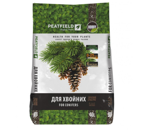 Торф'яний субстрат PeatField Хвойні 40л