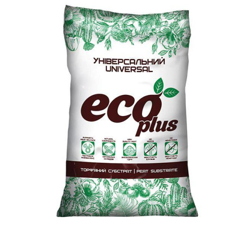Торф'яний субстрат Eco Plus Універсальний 6л