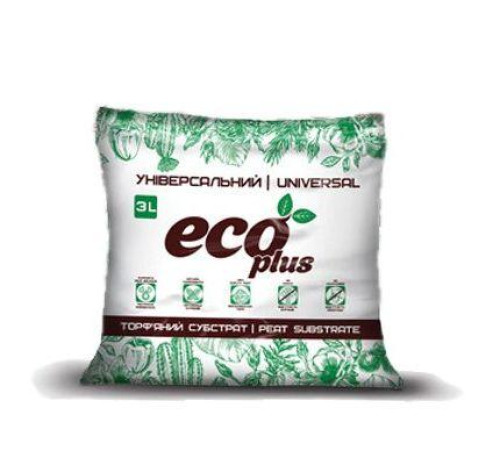 Торф'яний субстрат Eco Plus Універсальний 3л