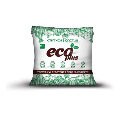 Торф'яної субстрат Eco Plus Кактус 3л
