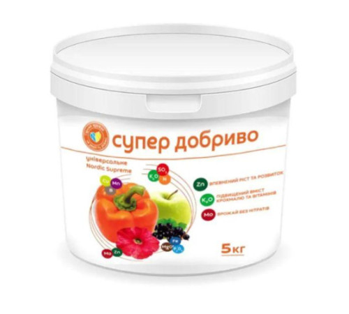 СУПЕР ДОБРИВО Nordic Supreme Універсальне 5кг Фінляндія