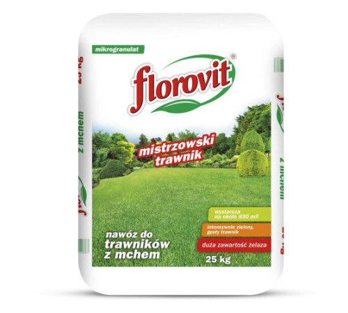 Добриво для газону з Залізом Florovit 25кг Польща