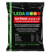 Добриво Leda Gel Finish 10-20-40+TE 37г (25мл)