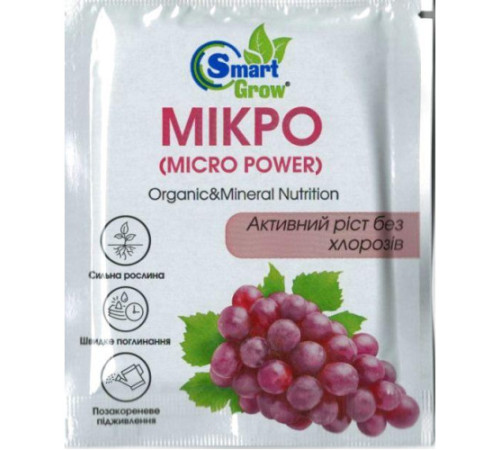 Біостимулятор росту Smart Grow MICRO POWER 25мл/35шт