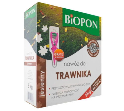 BIOPON Добриво Осіннє для газону 3кг