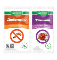 ТМ Укравіт Інсектицид Антигусінь к. с. 4мл + Самшит к. с. 3мл/60шт 