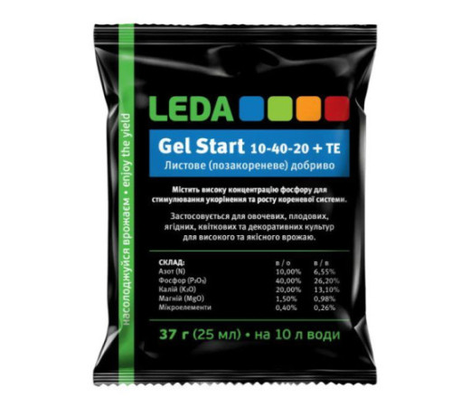 Добриво Leda Gel Start 10-40-20+TE 37г (25мл)