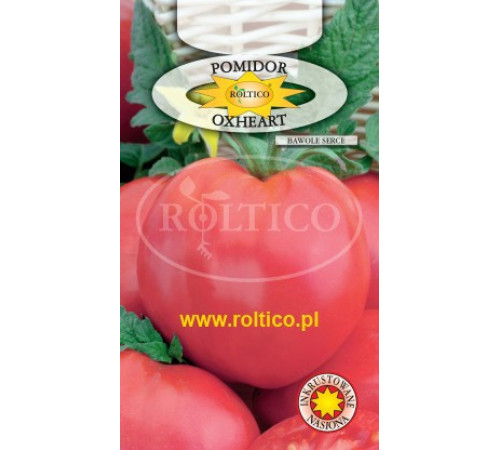 TM ROLTICO Томат Oxheart - Волове серце малиновий 0,2 г Польща
