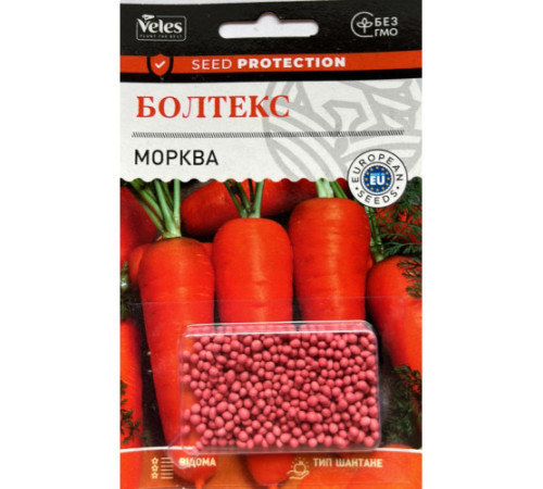 ТМ ВЕЛЕС Морква Болтекс 500шт драж.