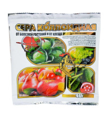 ТМ Агромаксі Фунгіцид Сірка колоїдна 40г/300шт