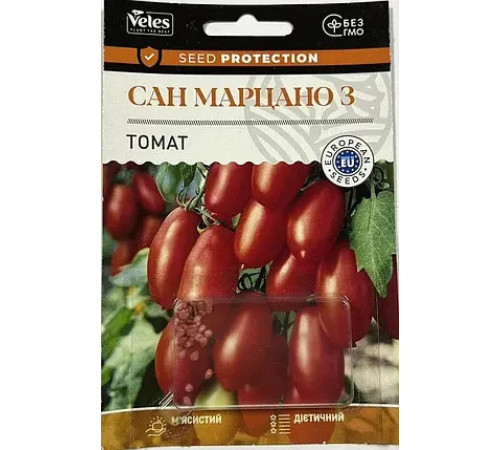 ТМ ВЕЛЕС Томат Сан Марцано 3 50шт інкруст.