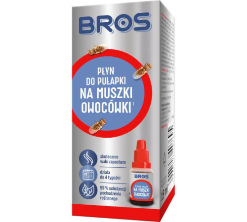 Рідина в пастку для плодових (фруктових) мошок Bros/Брос 15мл /12шт