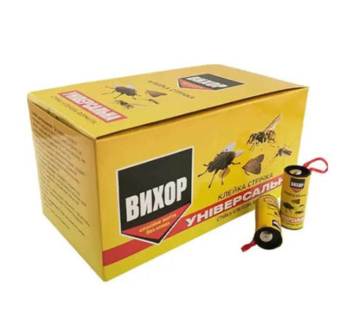 Липка стрічка від мух Вихор/100шт