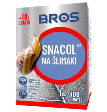 Засіб від слимаків Snacol/Снакол ТМ Bros/Брос 1кг+10% Польща ОРИГІНАЛ