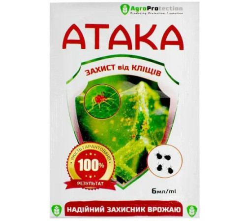 Інсектицид Атака КЛІЩ 6мл/100шт